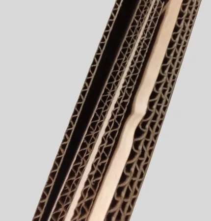 Estructura de flautas de corrugado